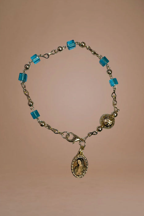Gold-Plated Virgin of Guadalupe Bracelets