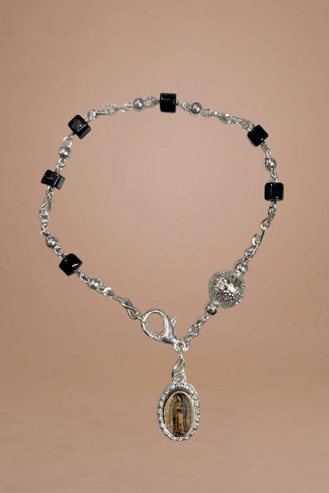 Silver Virgin of Guadalupe Bracelet