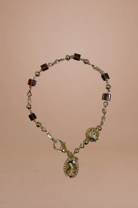 Gold-Plated Virgin of Guadalupe Bracelets