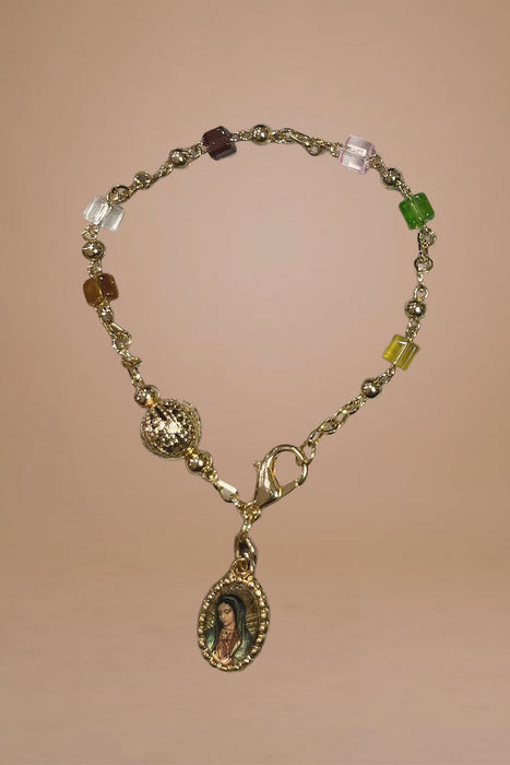 Gold-Plated Virgin of Guadalupe Bracelets