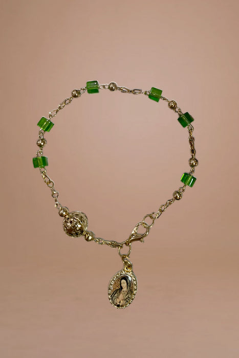 Gold-Plated Virgin of Guadalupe Bracelets