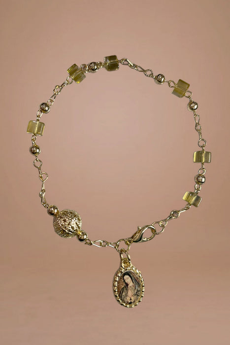 Gold-Plated Virgin of Guadalupe Bracelets